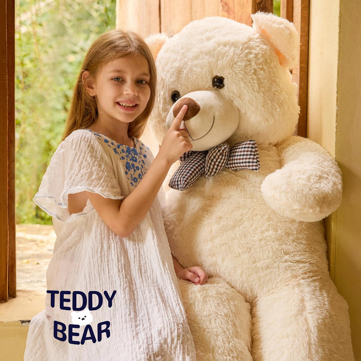 Oso de peluche gigante grande de 47 pulgadas, animales de peluche,...