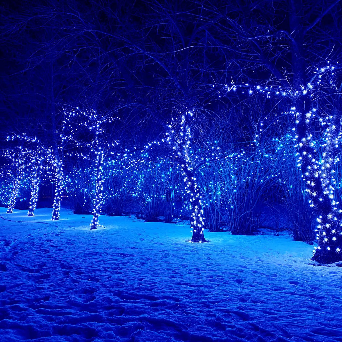 Guirnalda de luces navideñas conectables de 88 pies y 240 LED para...