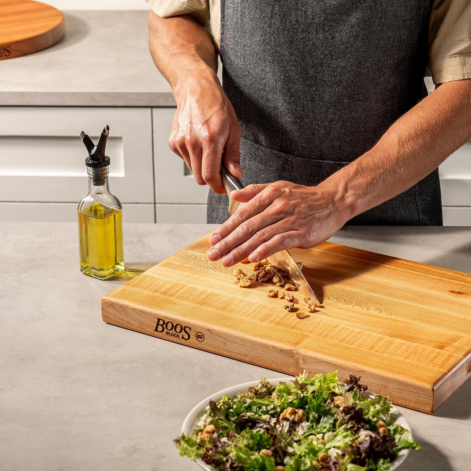 John Boos R-Board Series Tabla de cortar rectangular de madera de a...