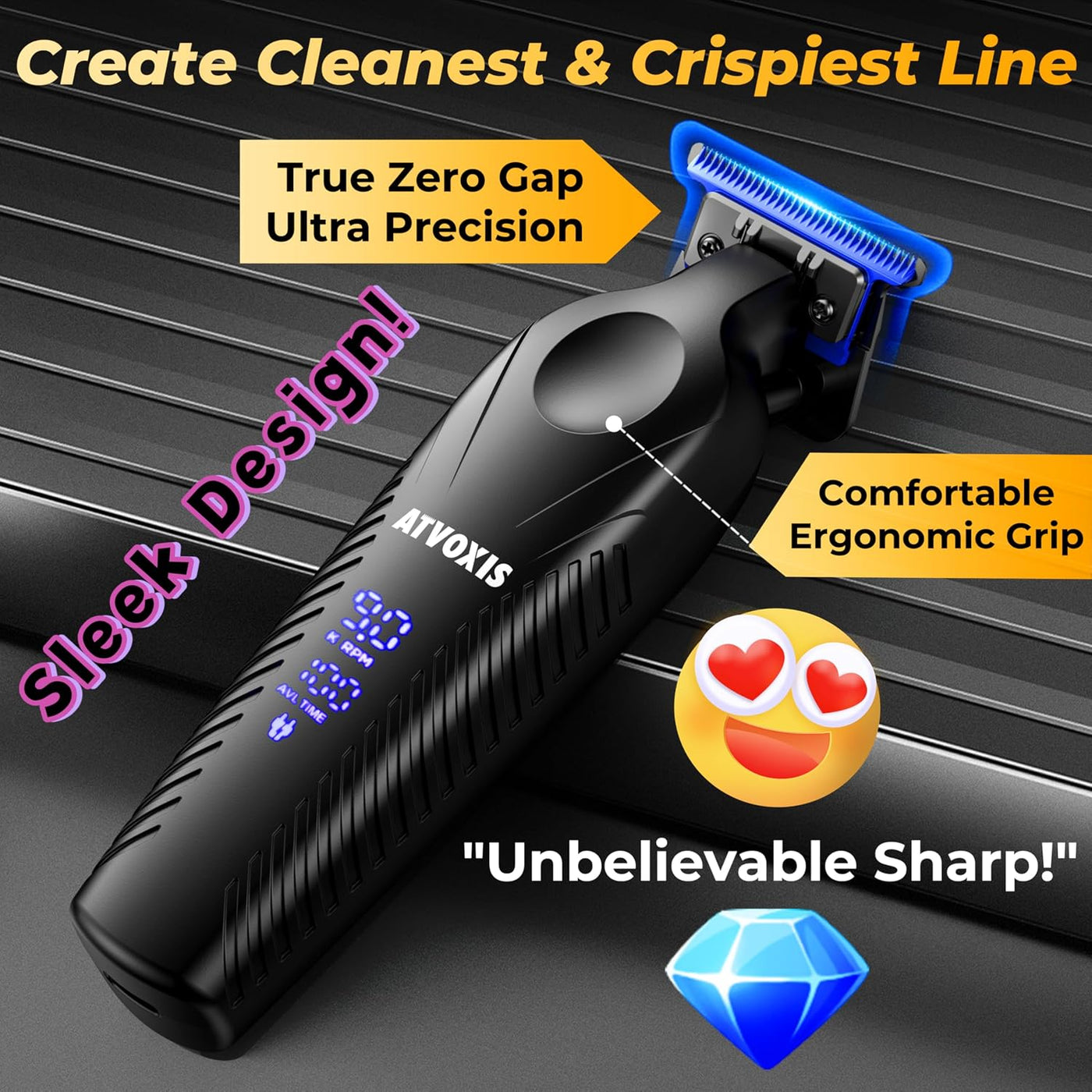 ATVOXIS Zero Gap 9,000 RPM Profesional sin escobillas T Blade Recor...