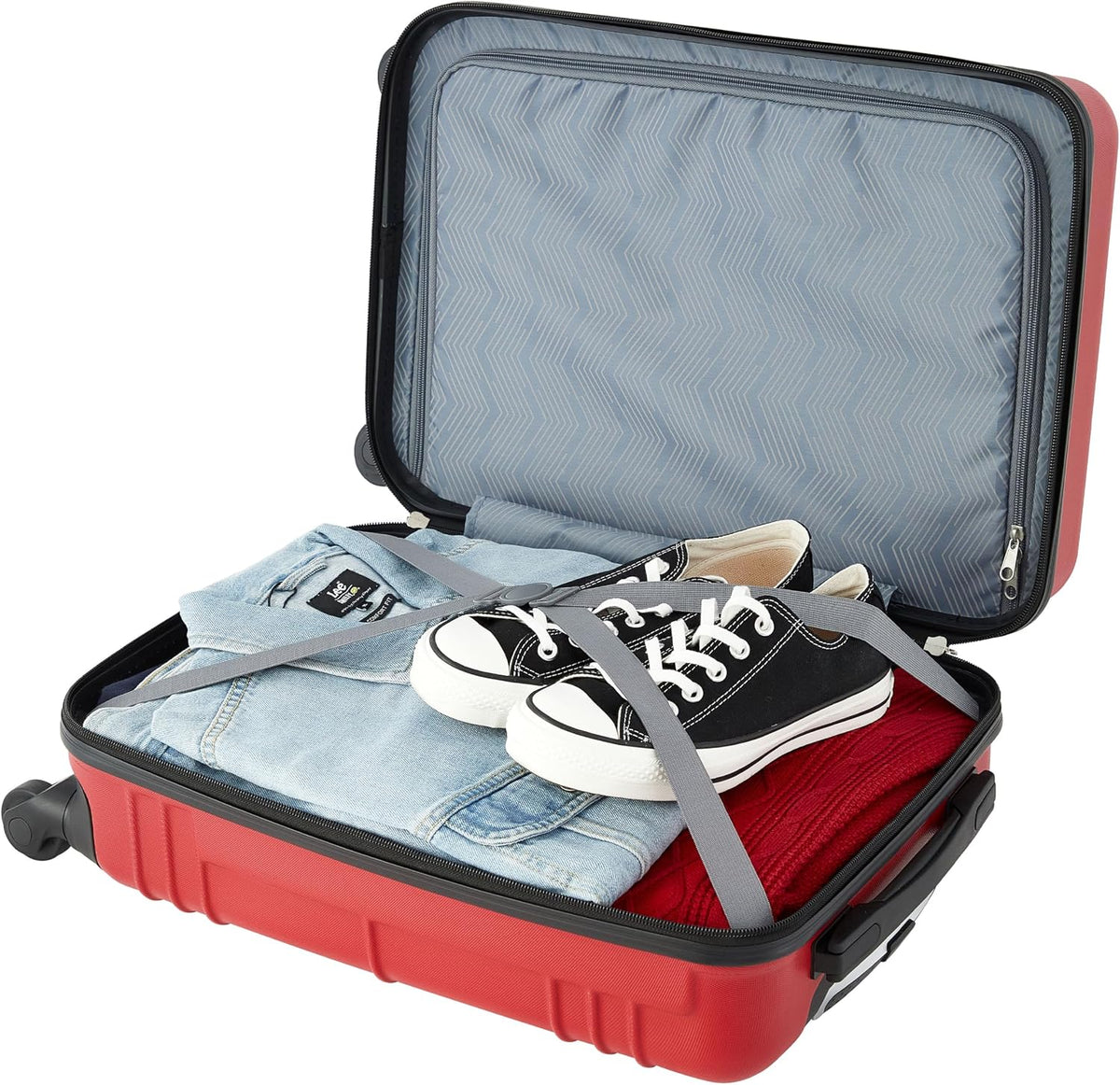 Travelers Club Equipaje de mano Richmond Spinner de 22", Rojo,...