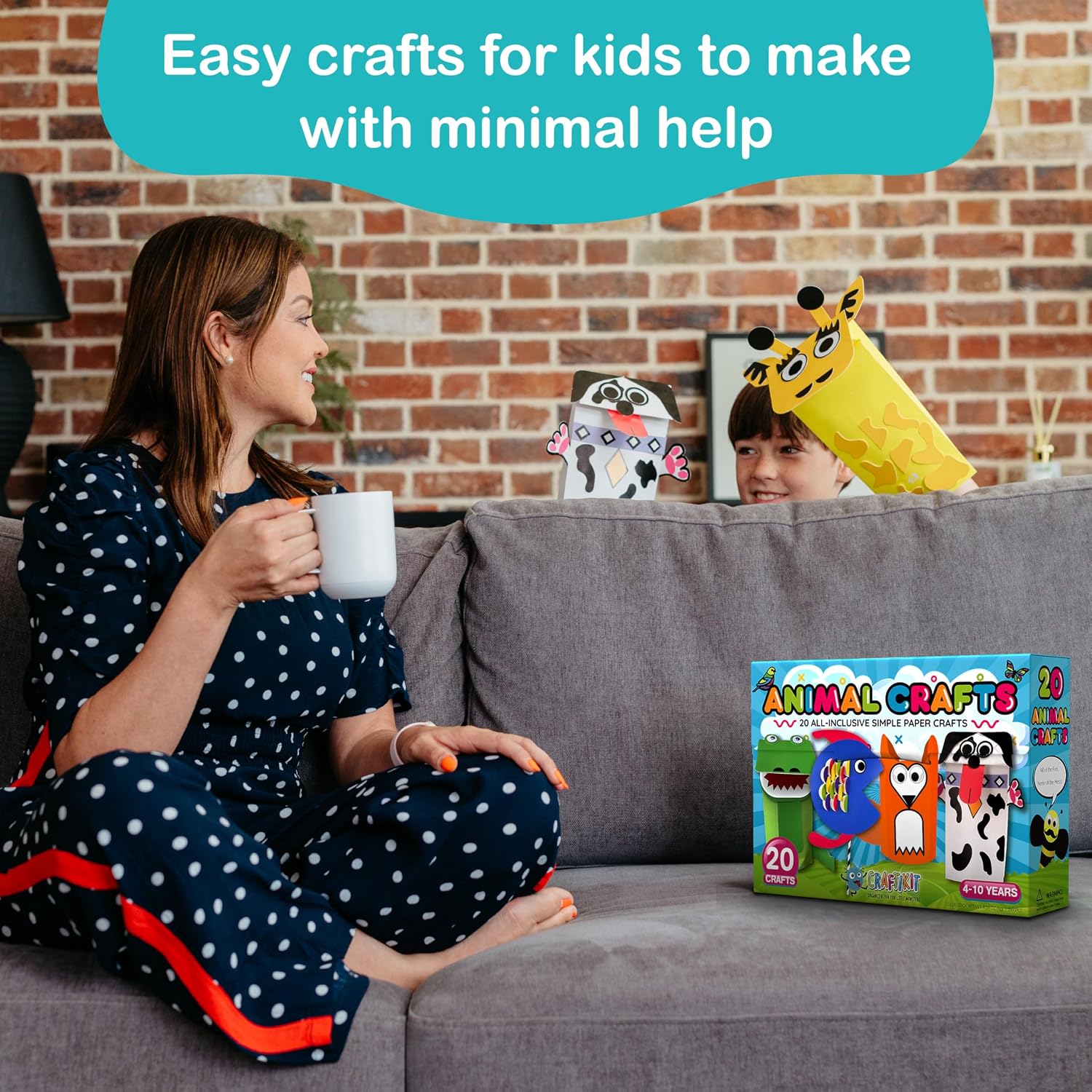 Craftikit® 20 artes y manualidades de animales para niños pequeños...