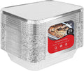 Sartenes de aluminio con tapas, sartenes de aluminio de 9 x 13 pulg...