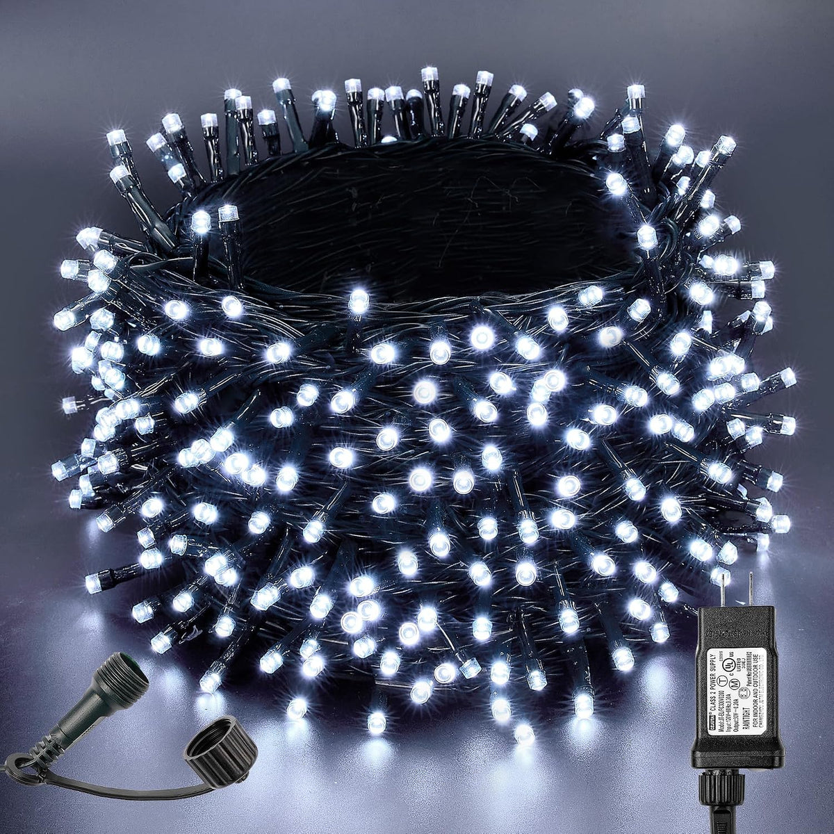 BlcTec Tira de luces de Navidad para interiores y exteriores, 300 l...