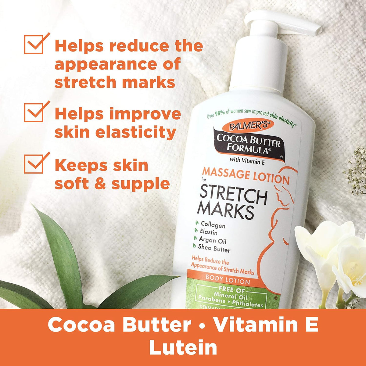 Palmers Palmers Manteca De Cacao Loción Para Las estrías, Paquete de 2