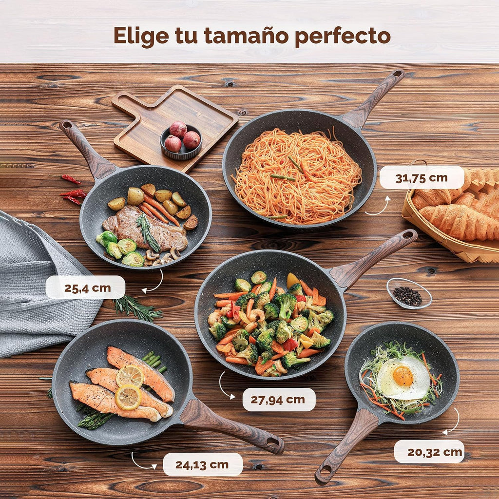 SENSARTE Sartén Antiadherente para Freír, Sartén para Tortilla con...