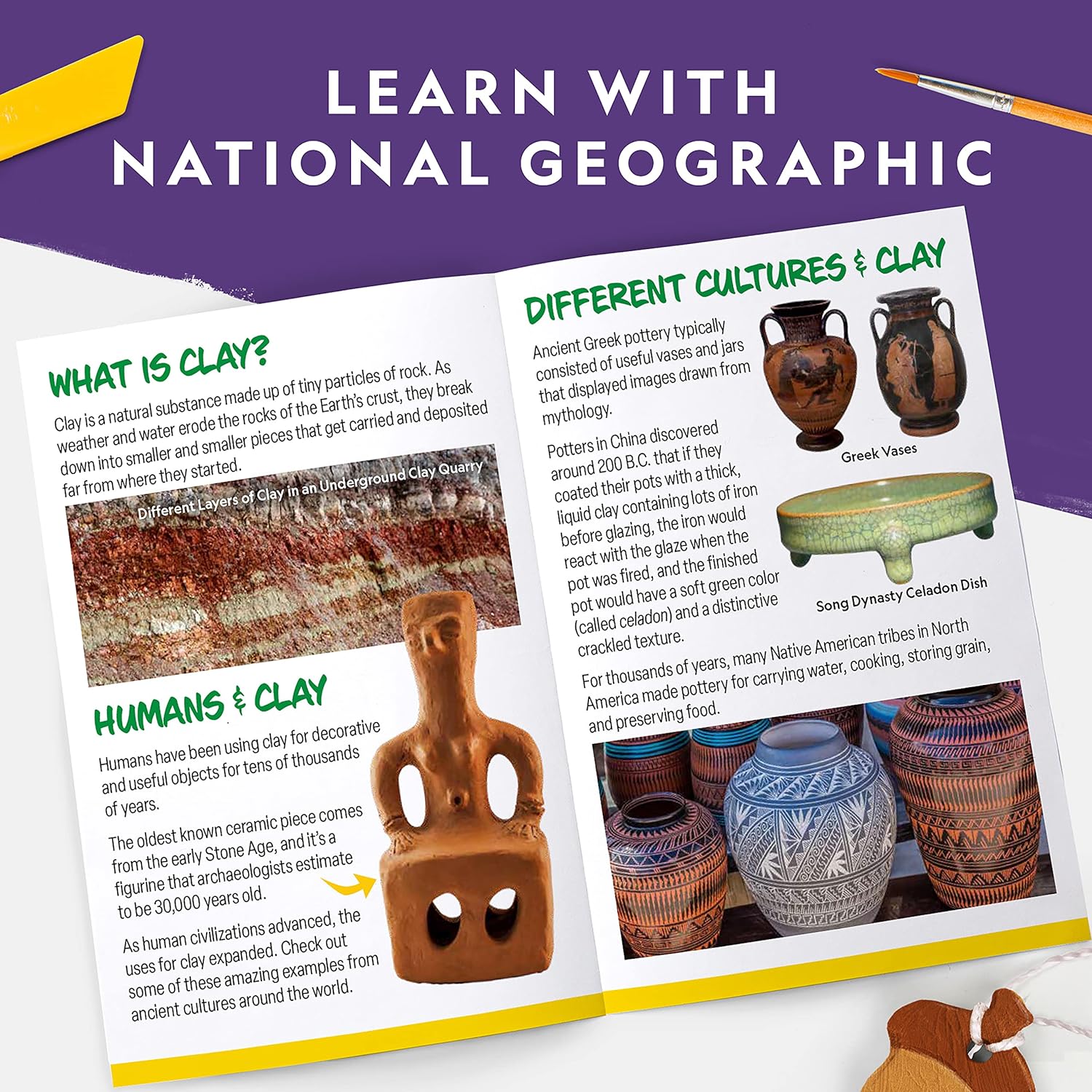 Mega kit de actividades de artes y manualidades de National Geograp...