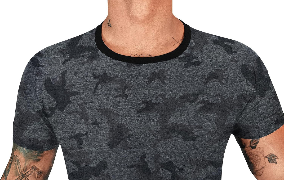 FUXERT - Camisa de sauna para hombre, traje de sudor para gimnasio,...