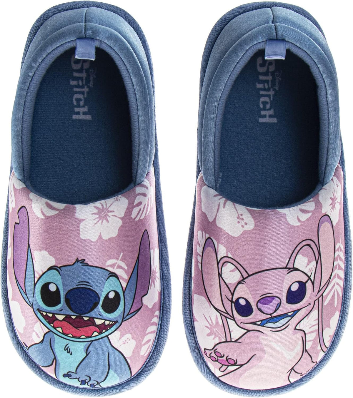 Disney Lilo and Stitch - Pantuflas de felpa para niños y niñas, pan...