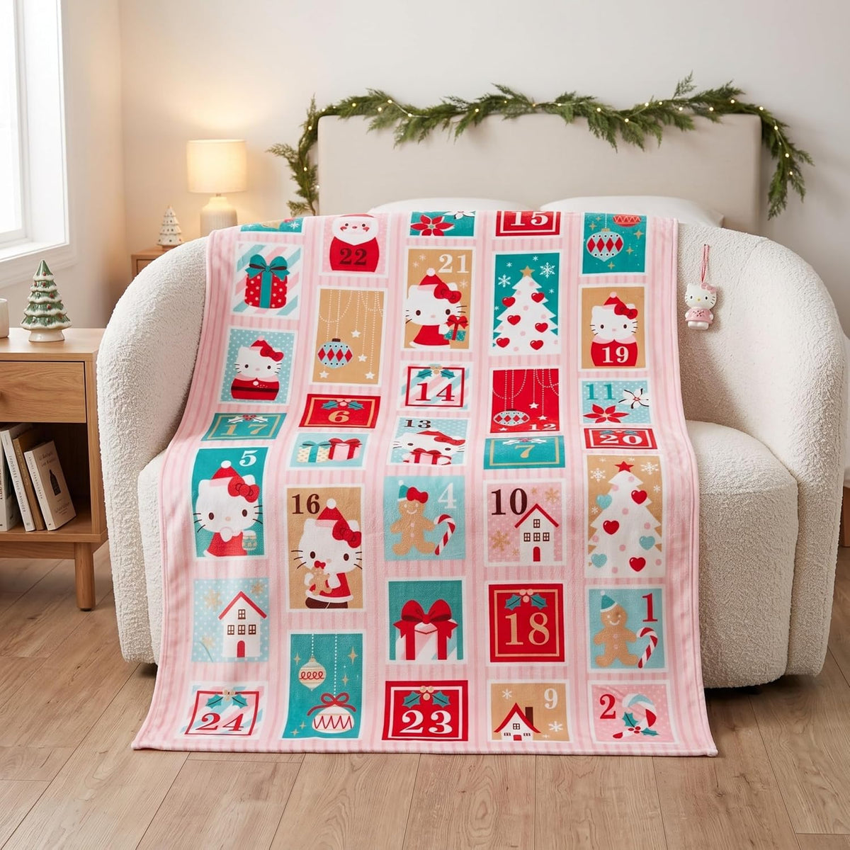Franco Collectibles Sanrio Hello Kitty Manta de Calendario de Advie...