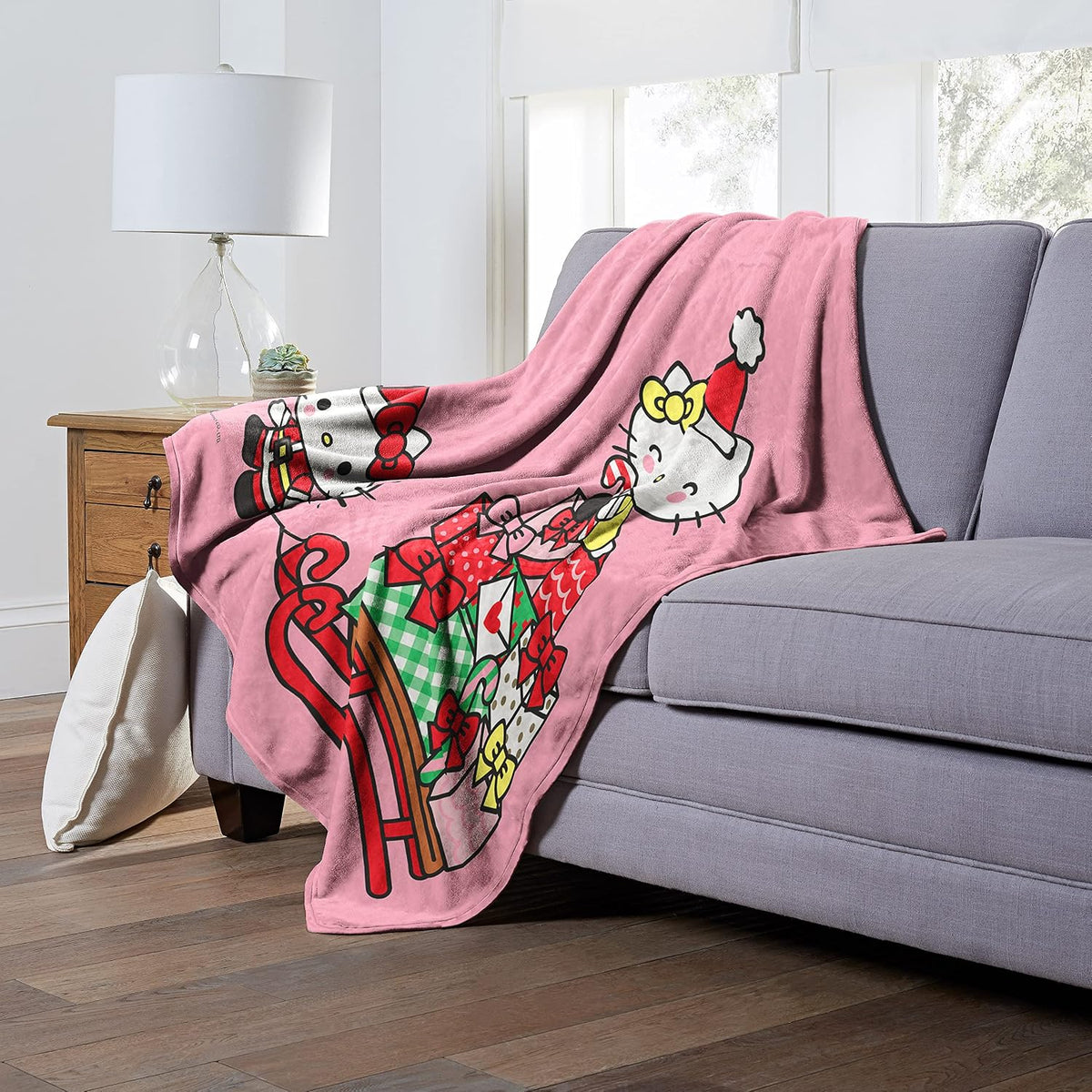 Northwest Hello Kitty - Manta de seda táctil, 50 x 60 pulgadas, tri...