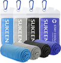 Sukeen Paquete de 4 toallas refrescantes (40 x 12 pulgadas), envolt...