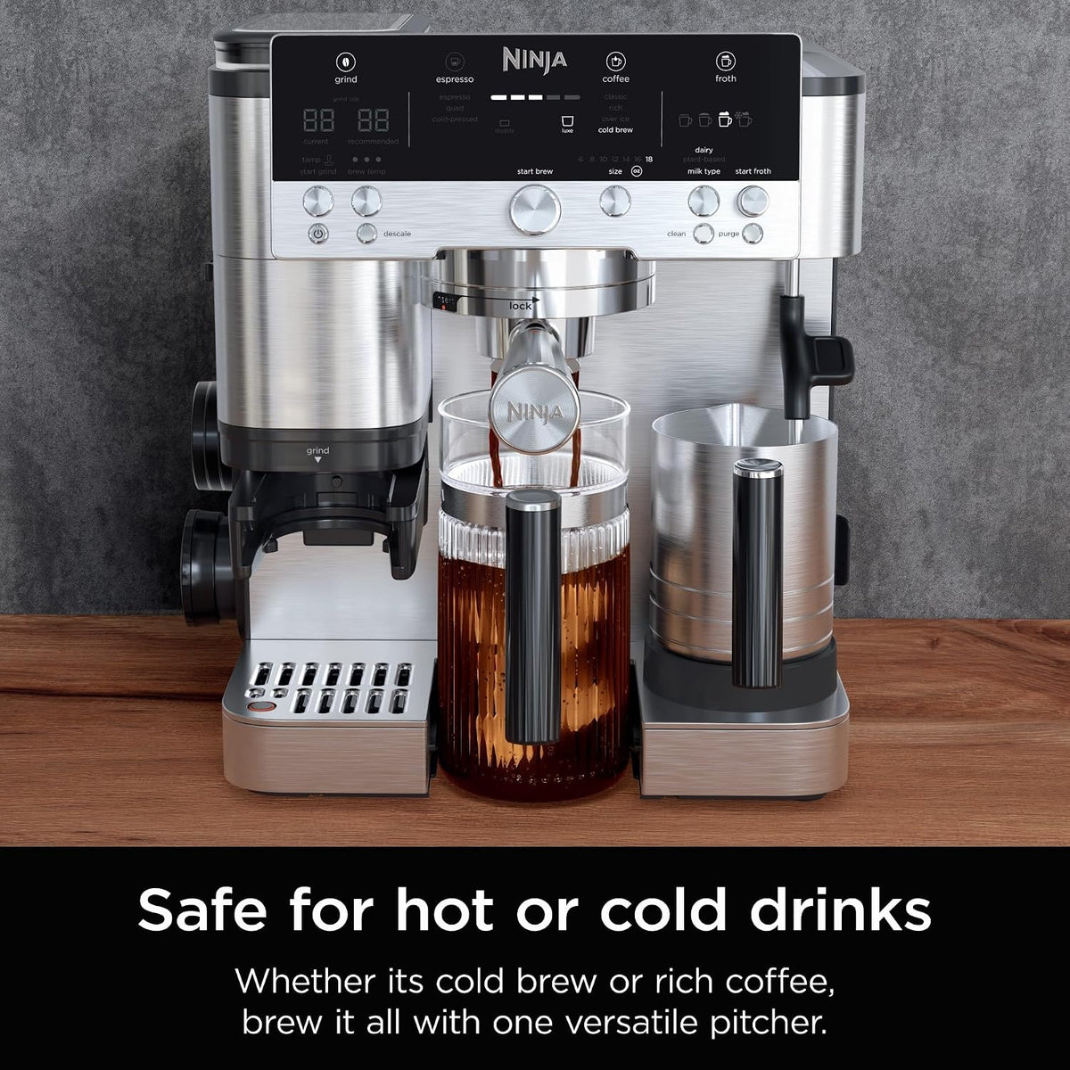 Ninja Luxe Café - Jarra para compartir de 28 onzas, para café expre...