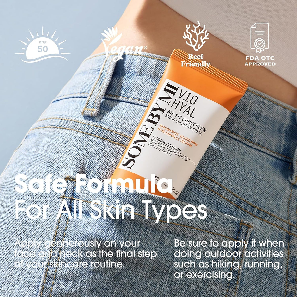 SOME BY MI V10 Hyal Air Fit Protector Solar SPF 50 \u2013 Paquete d...
