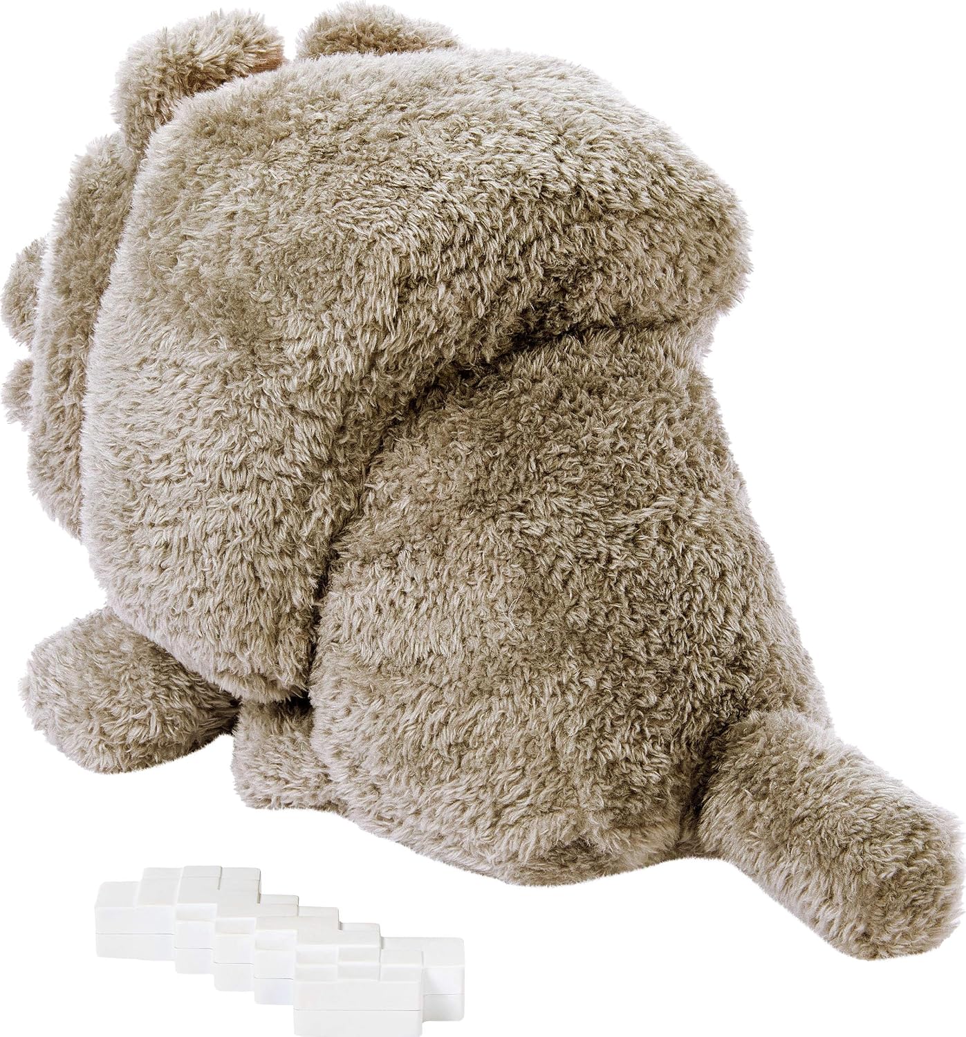 Mattel Minecraft Dennis el lobo de peluche con acción de alimentaci...