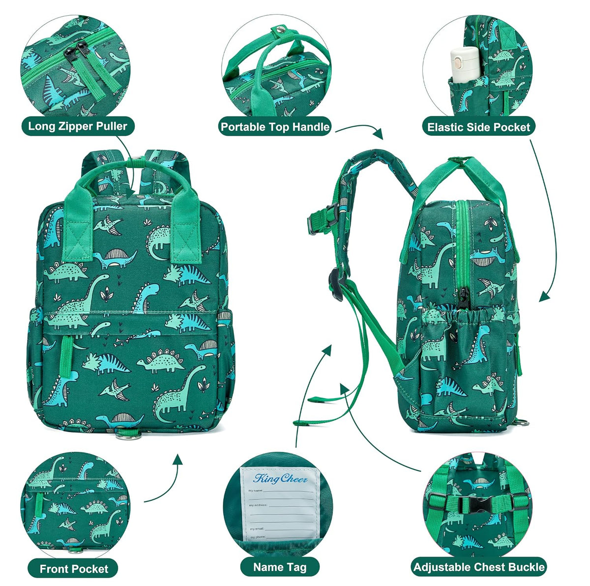 Mochila con correa para niños pequeños con eslabón de muñeca antipé...
