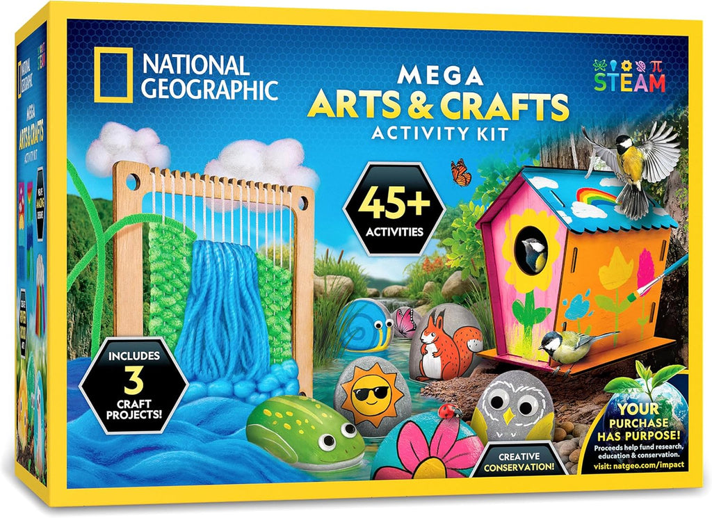 Mega kit de actividades de artes y manualidades de National Geograp...
