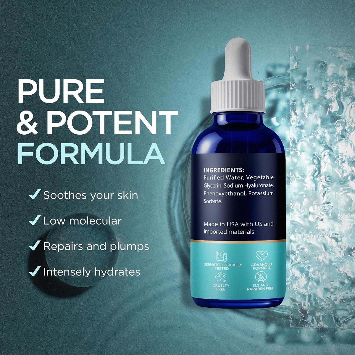 Ember Cloud Suero de ácido hialurónico para cara, cuello y labios d...