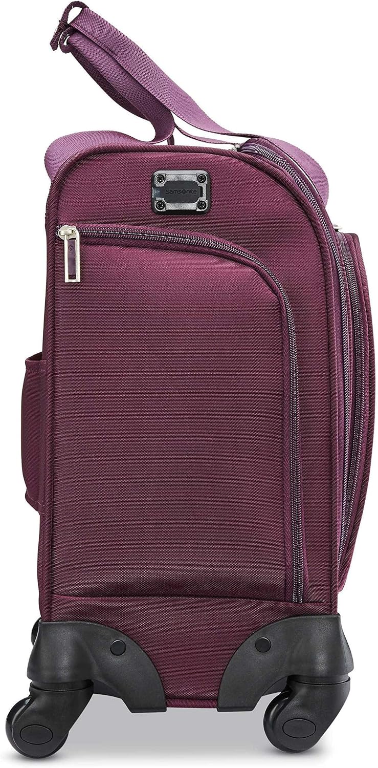 Samsonite - Equipaje de mano debajo del asiento con puerto USB gira...