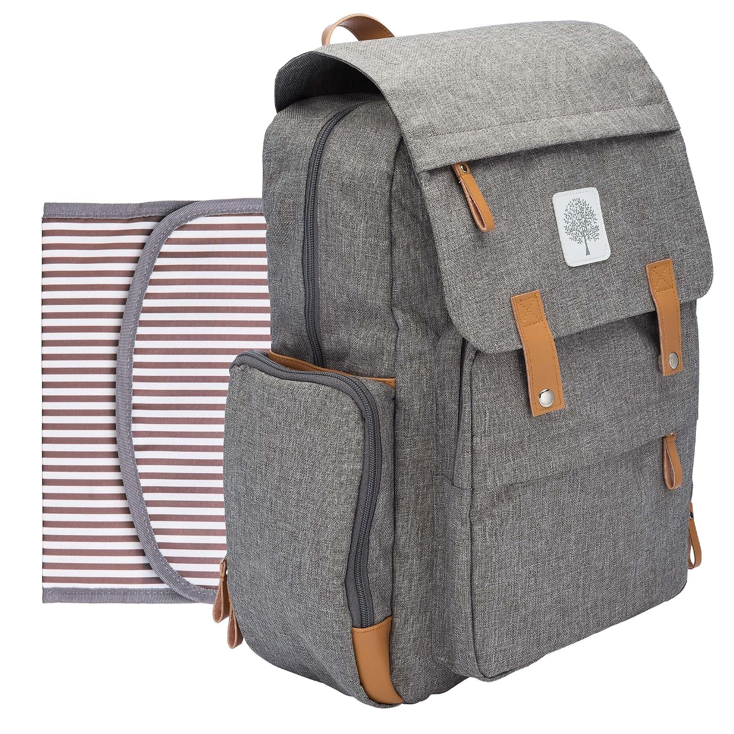 Parker Baby Co. Mochila para pañales - Bolsa de pañales grande con...