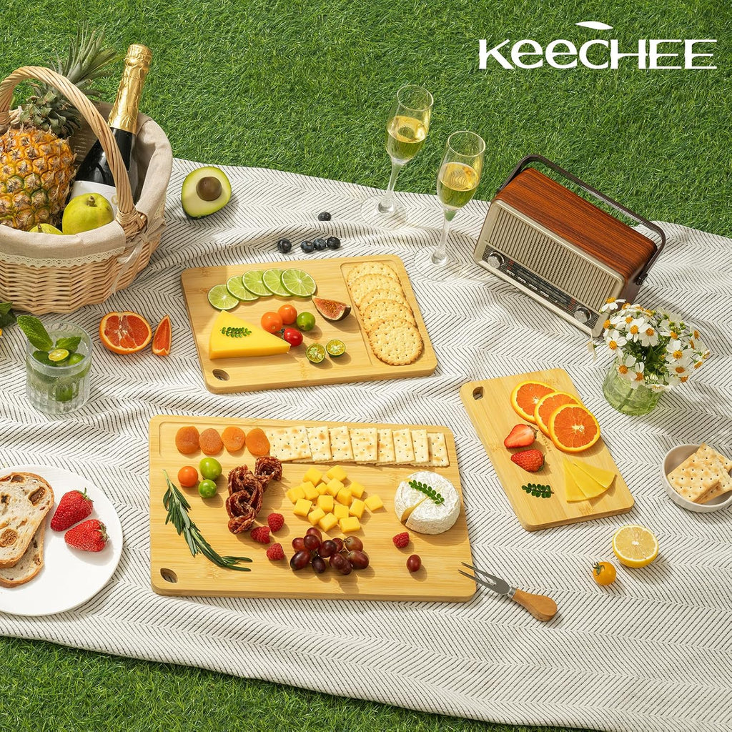 Keechee Tabla de Cortar de Madera para Cocina - Juego de Regalo de...