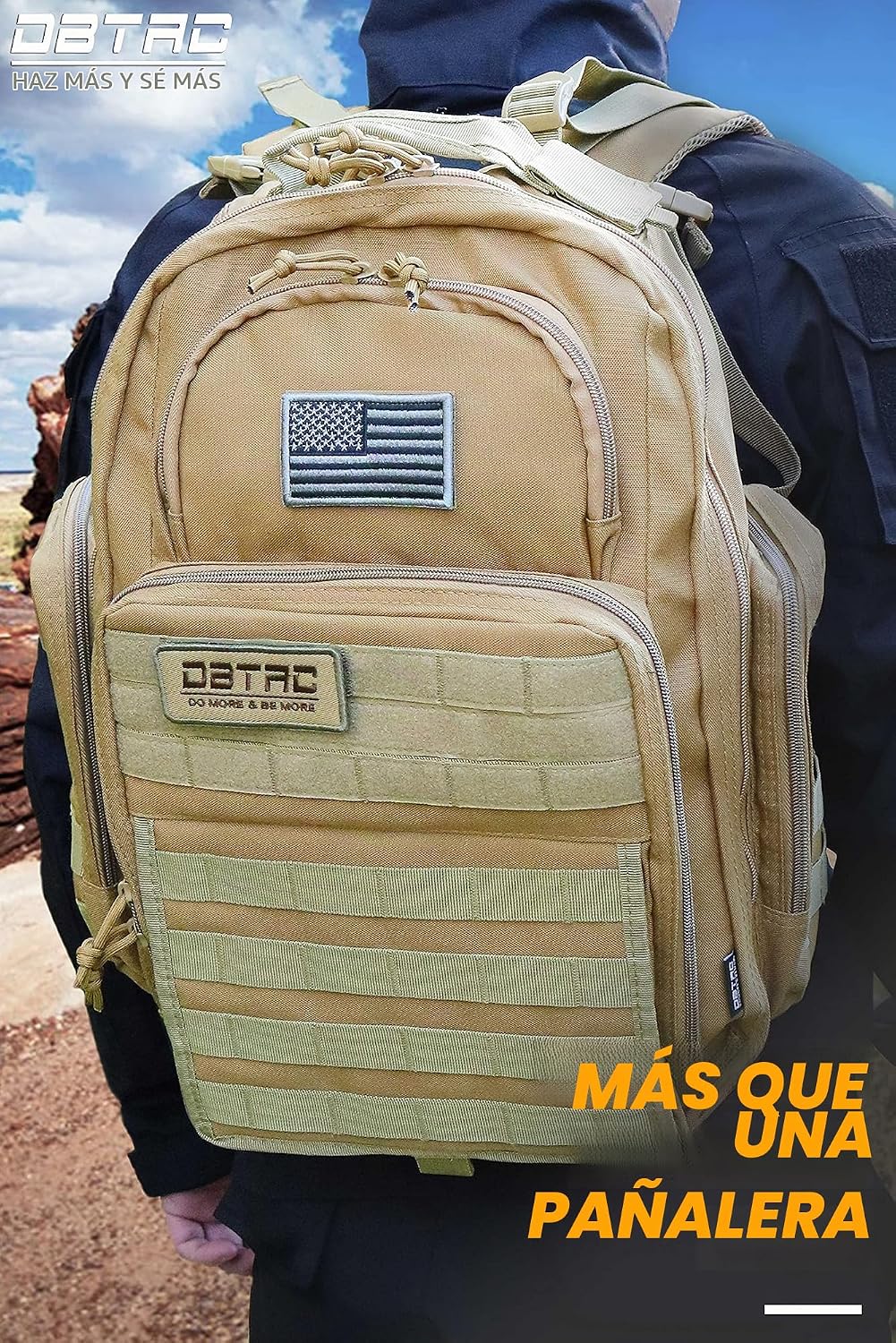 Mochila para pañales para papá, DBTAC Bolso grande para pañales de...