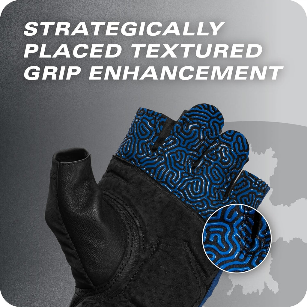 Harbinger Guantes de entrenamiento con agarre para muñeca, agarre m...