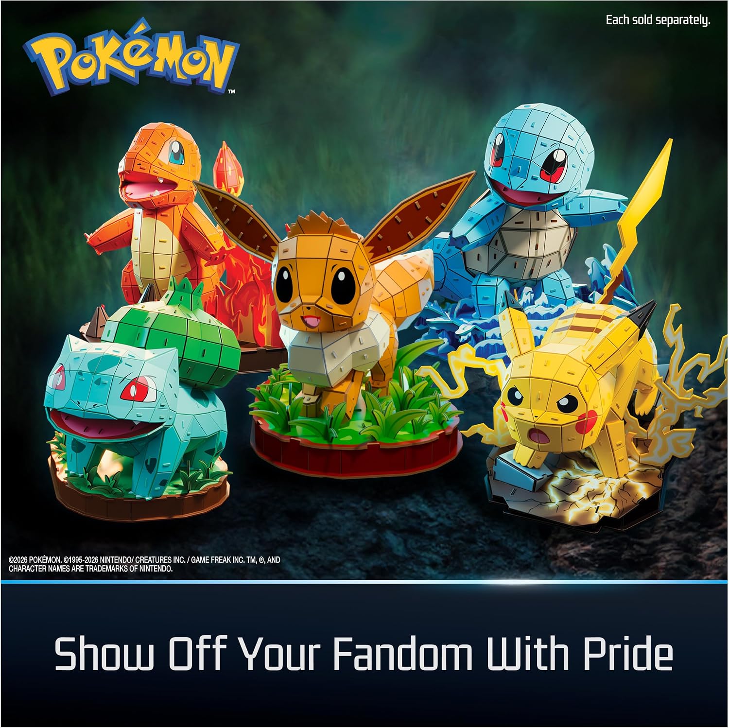 4D Build Pokémon Eevee - Kit de modelo de rompecabezas 3D, decoraci...