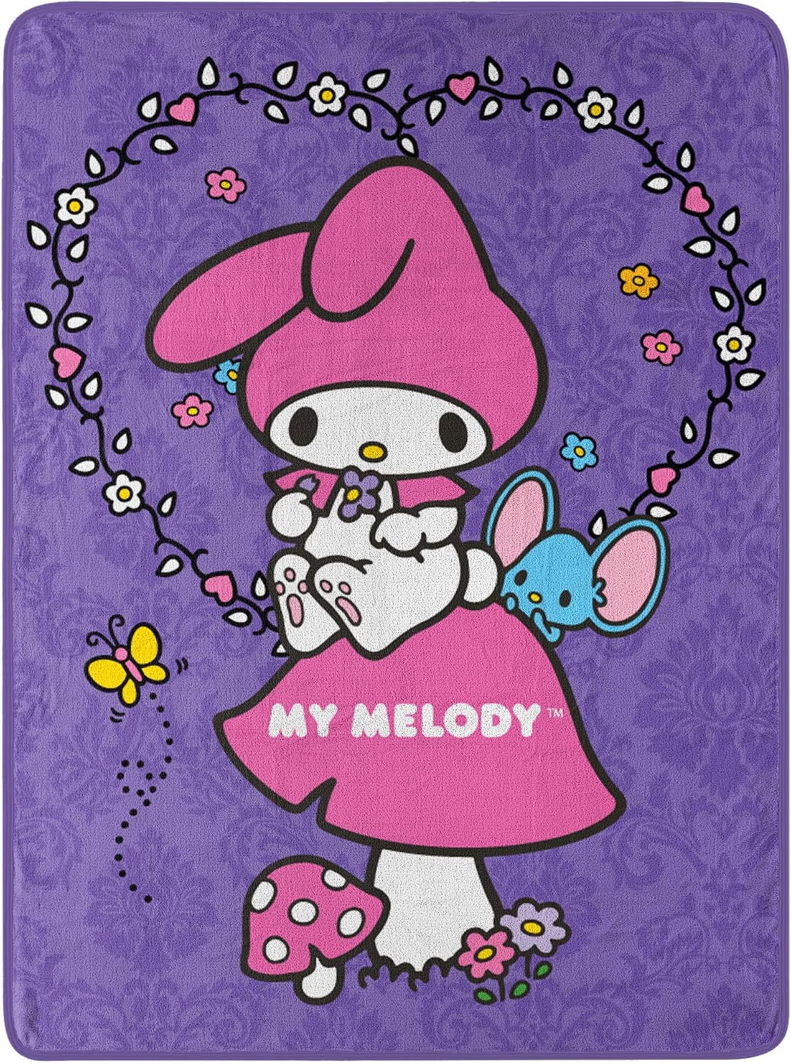 Northwest My Melody Micro Raschel - Manta de 46 x 60 pulgadas, péta...
