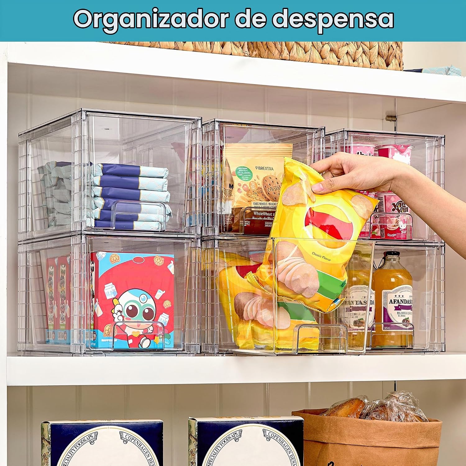 Vtopmart - Paquete de 8 unidades de cajones de almacenamiento grand...