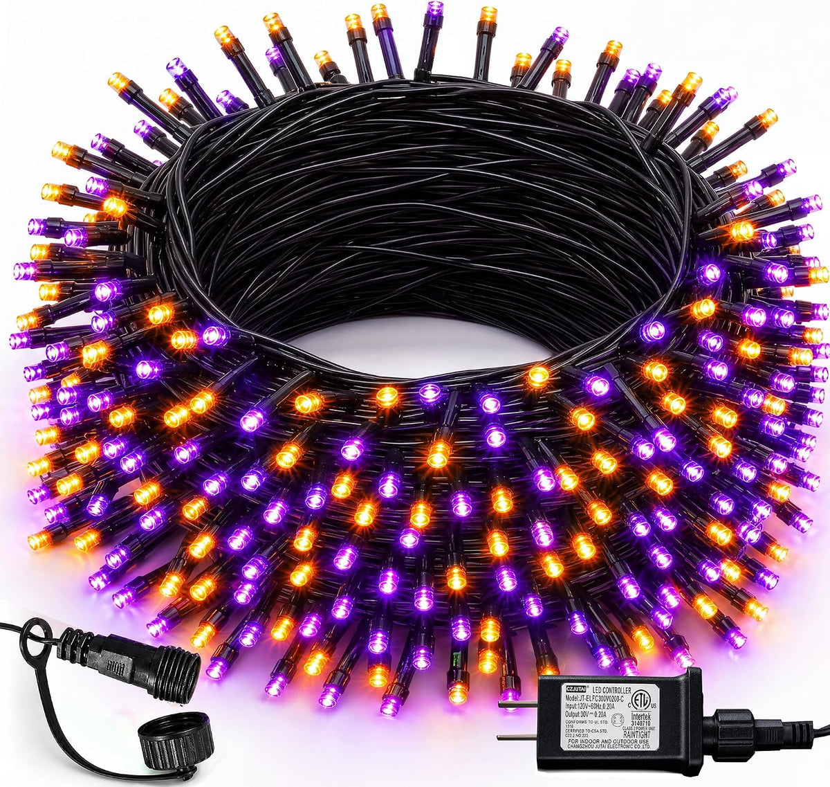Dazzle Bright - Guirnalda de luces para Halloween, 300 LED, 100 pie...