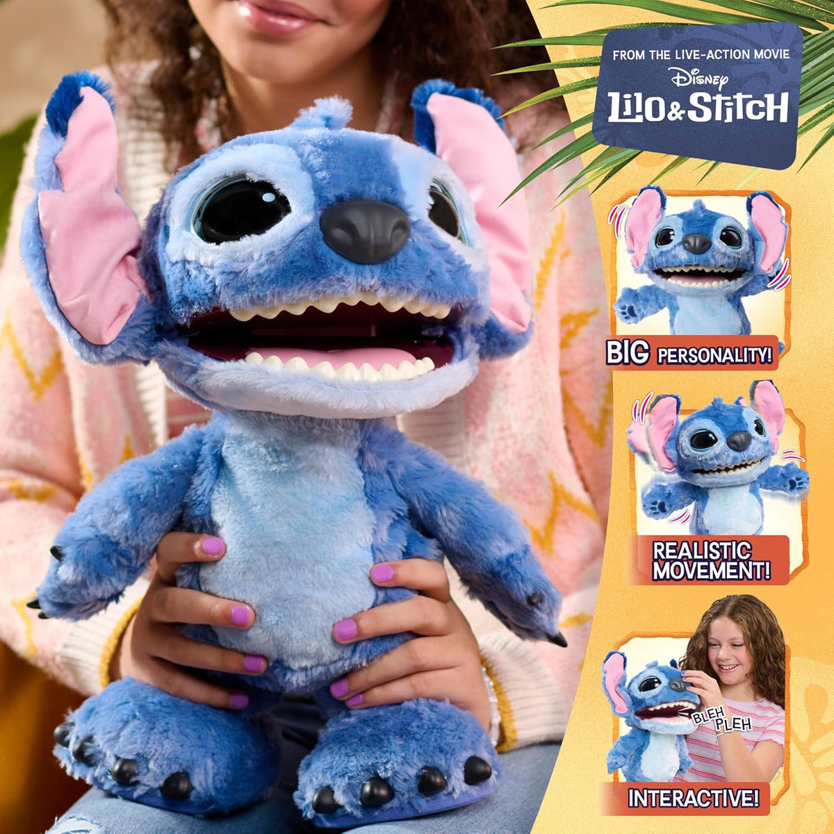 Disney Stitch Just Play Ultimate Interactive - Juguete de peluche i...