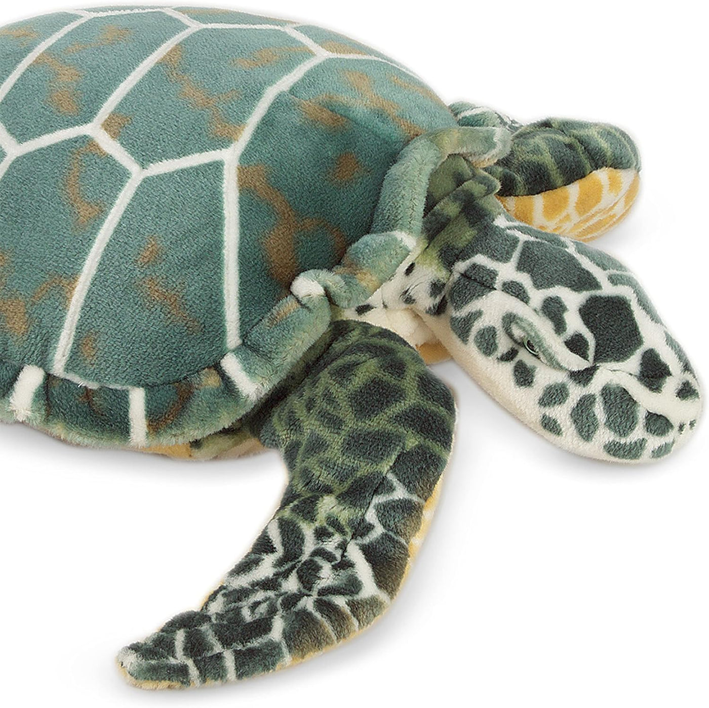 Melissa &amp; Doug Tortuga de mar gigante, animal de peluche realis...