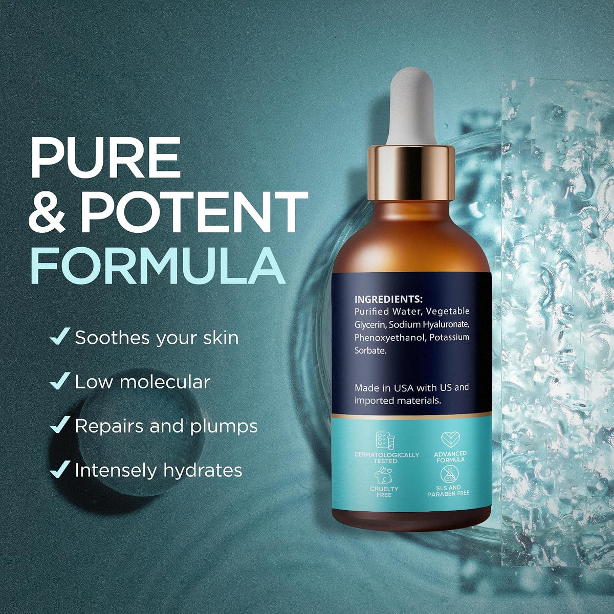 Ember Cloud Suero de ácido hialurónico para cara, cuello y labios d...