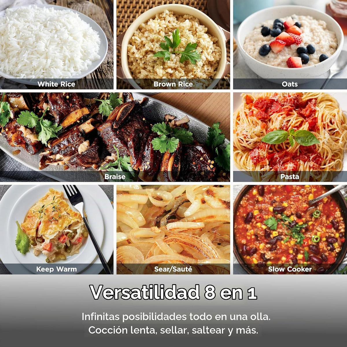 Ninja MC1101 Foodi Everyday Possible Cooker Pro, versatilidad 8 en...