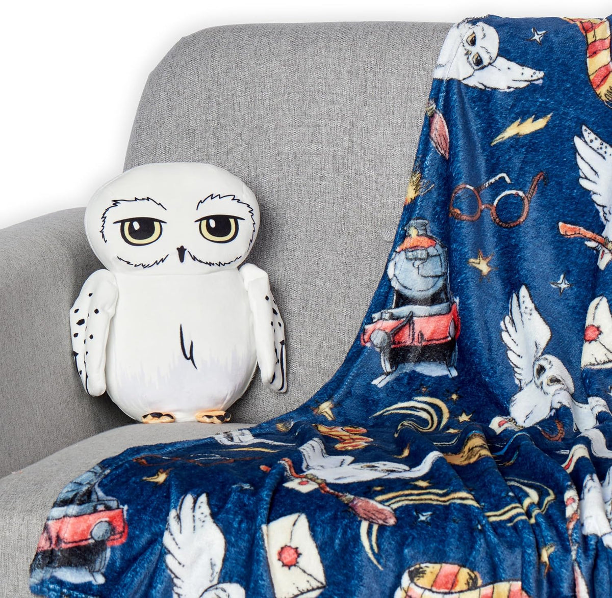 Northwest Harry Potter, Hedwig, juego de cobija y abrazadera de tac...
