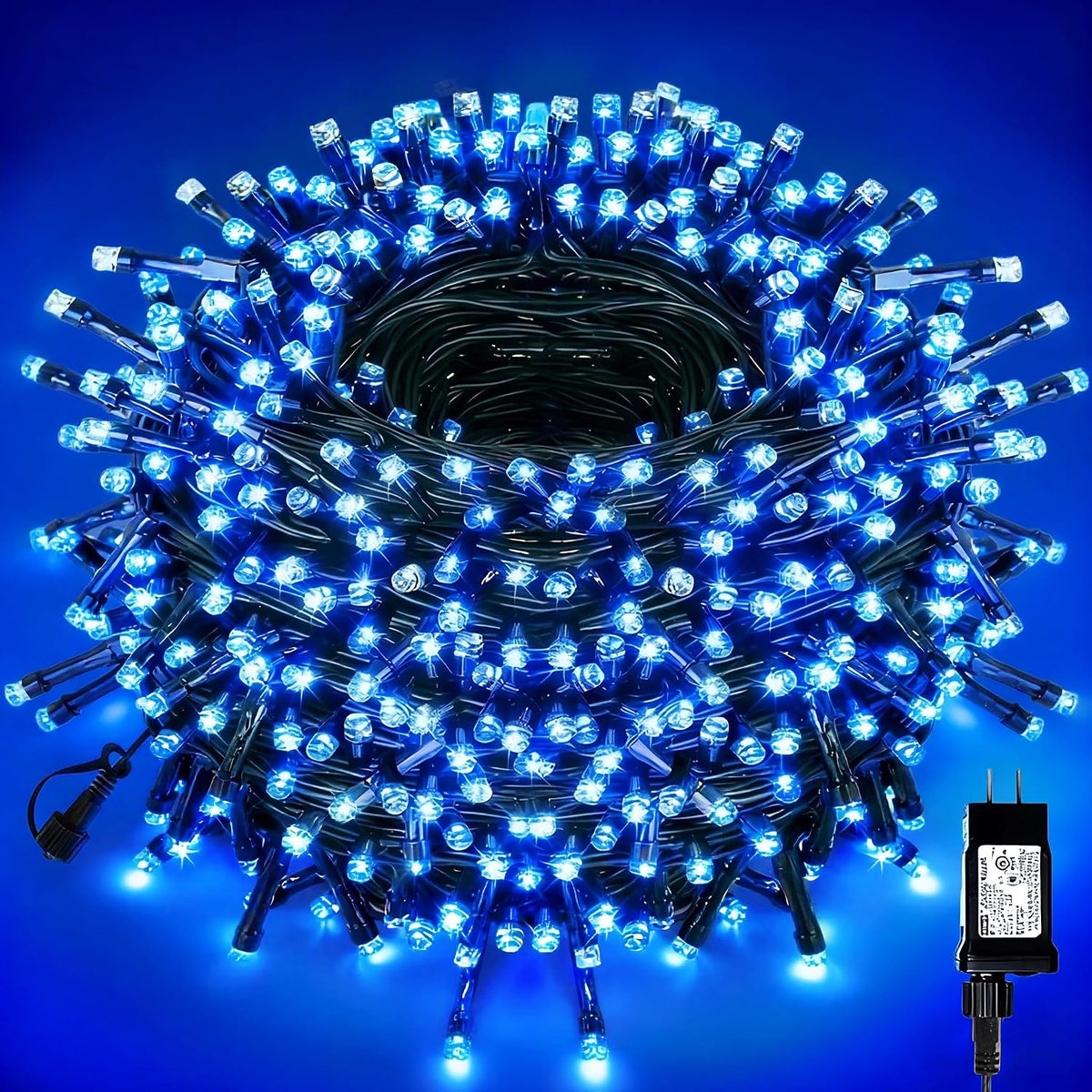 VTECHOLOGY - 500 luces LED azules para árbol de Navidad, luces para...