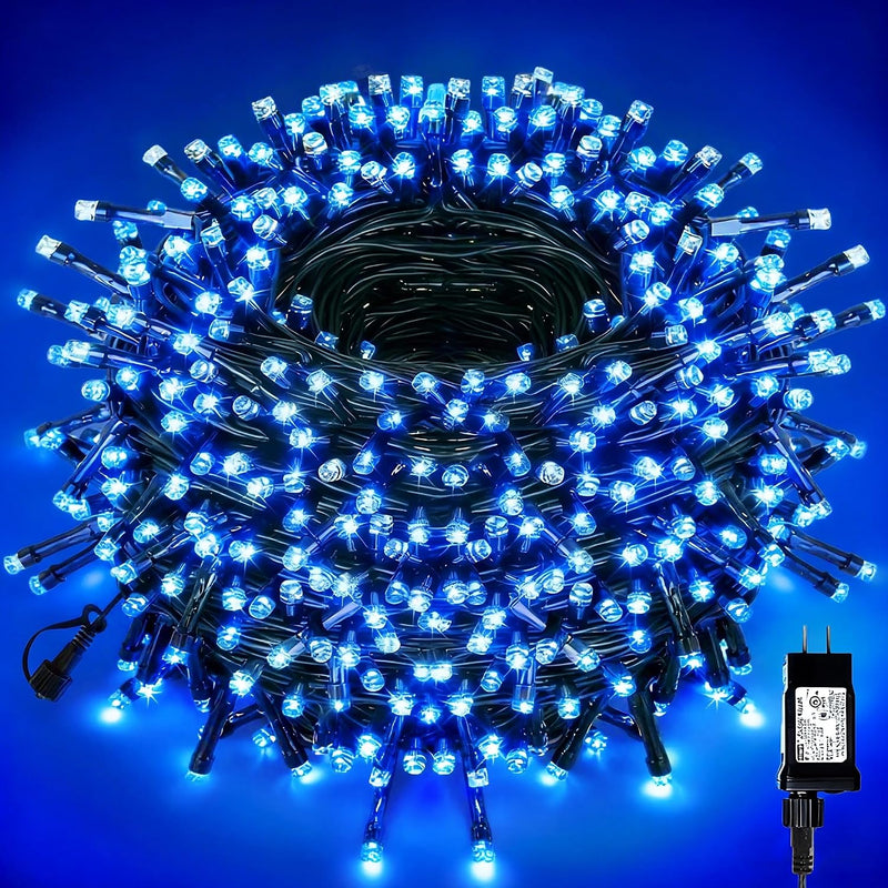 VTECHOLOGY - 500 luces LED azules para árbol de Navidad, luces para...