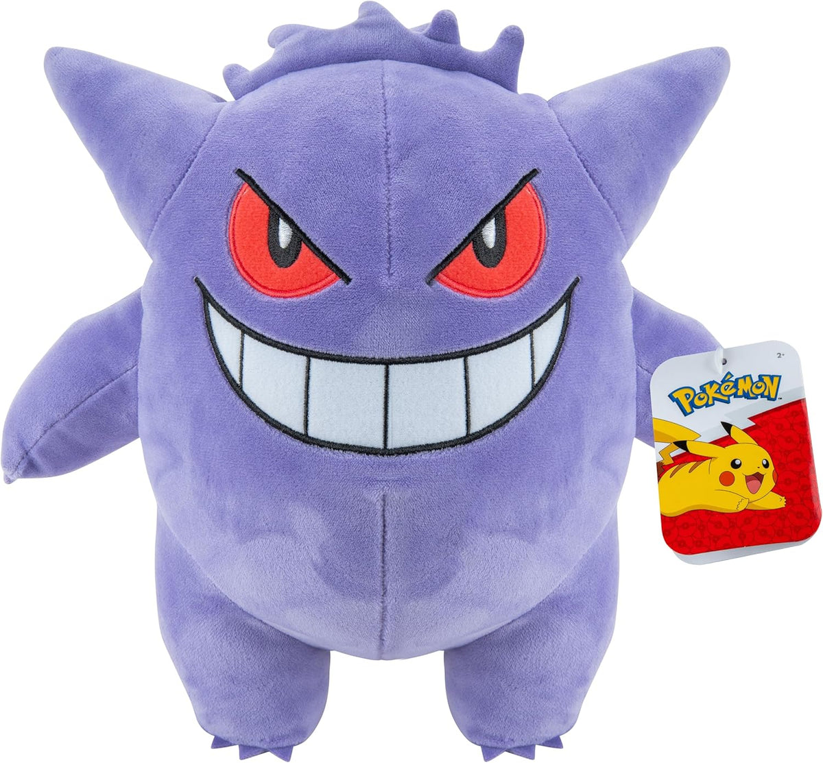 Pokemon Gengar Plush - Peluche de Pokémon de 12 pulgadas, detalles...
