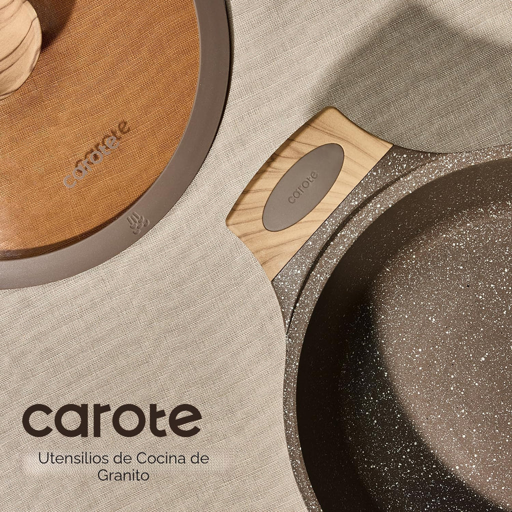 CAROTE Juego de 26 ollas y sartenes, juegos de utensilios de cocina...