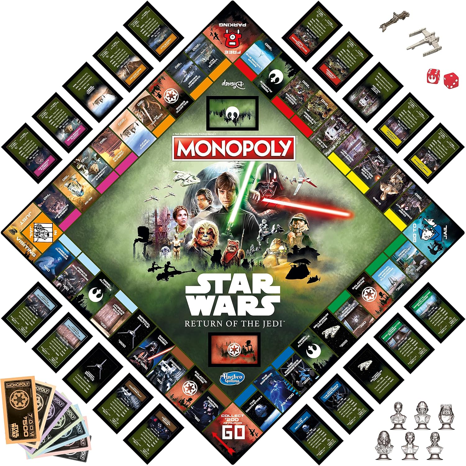 Hasbro Gaming Monopoly: Star Wars Return of The Jedi - Juego de mes...
