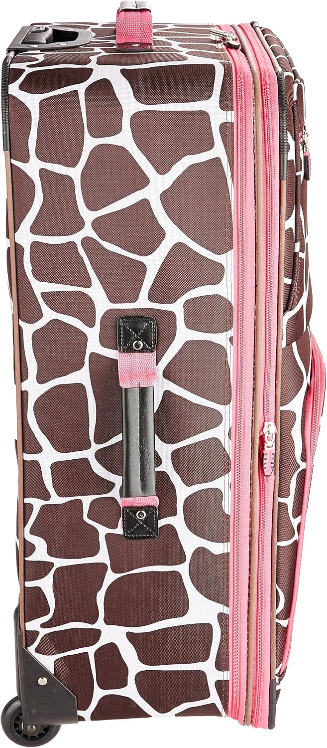Rockland Vara Softside - Juego de equipaje vertical de 3 piezas, Ro...