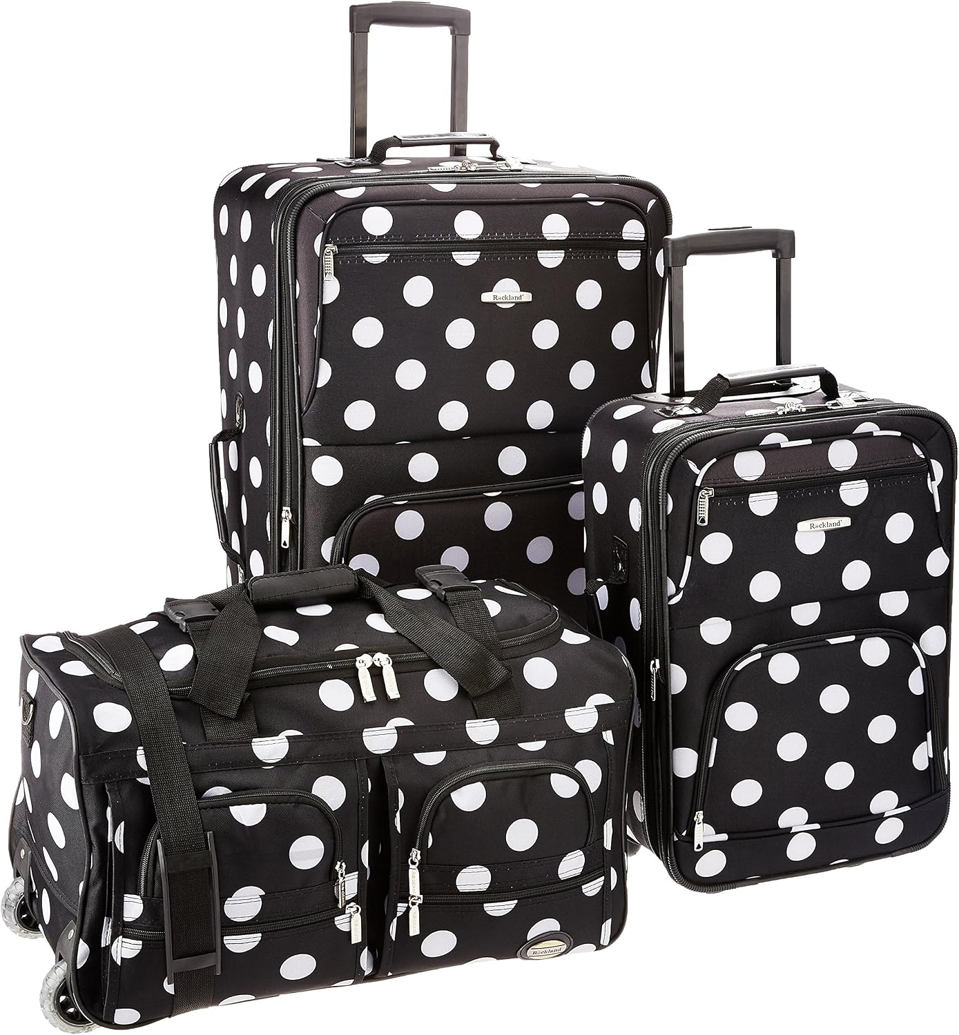 Rockland Vara Softside - Juego de equipaje vertical de 3 piezas, Pu...