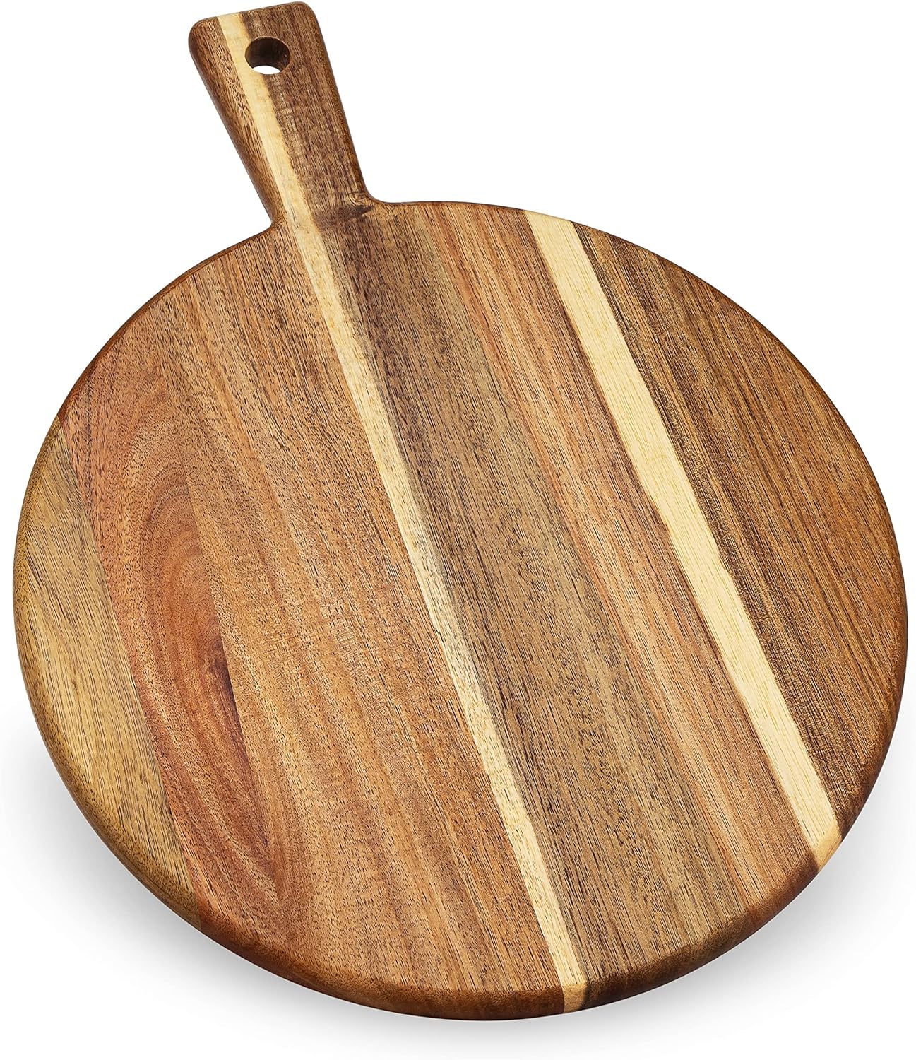 Tabla de cortar de madera de acacia y tabla de picar con mango para...