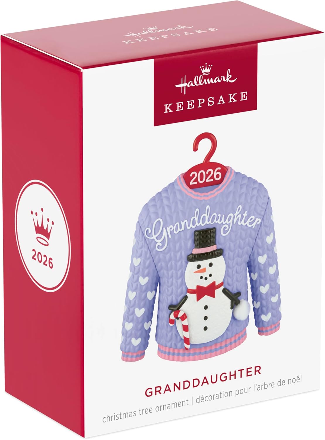 Hallmark Keepsake Adorno de Navidad (suéter de muñeco de nieve niet...